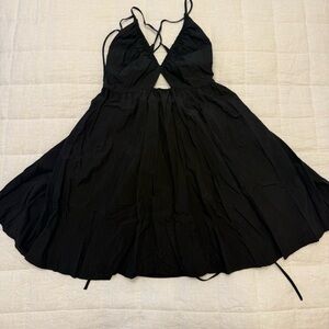 H&M Black Backless Sundress